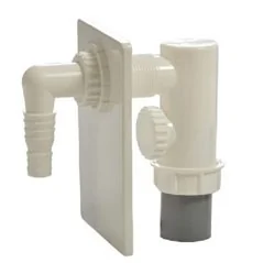 SIFONE INCASSO LAVATRICE IN PP CON PIASTRA ABS