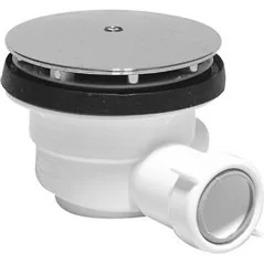 PILETTA SIFONATA PER PIATTI DOCCIA IN PVC DM.120