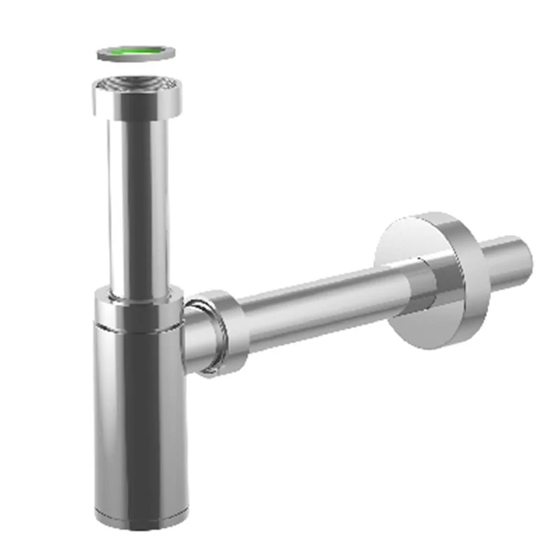 SIFONE KING PER LAVABO IN ABS+OTTONE