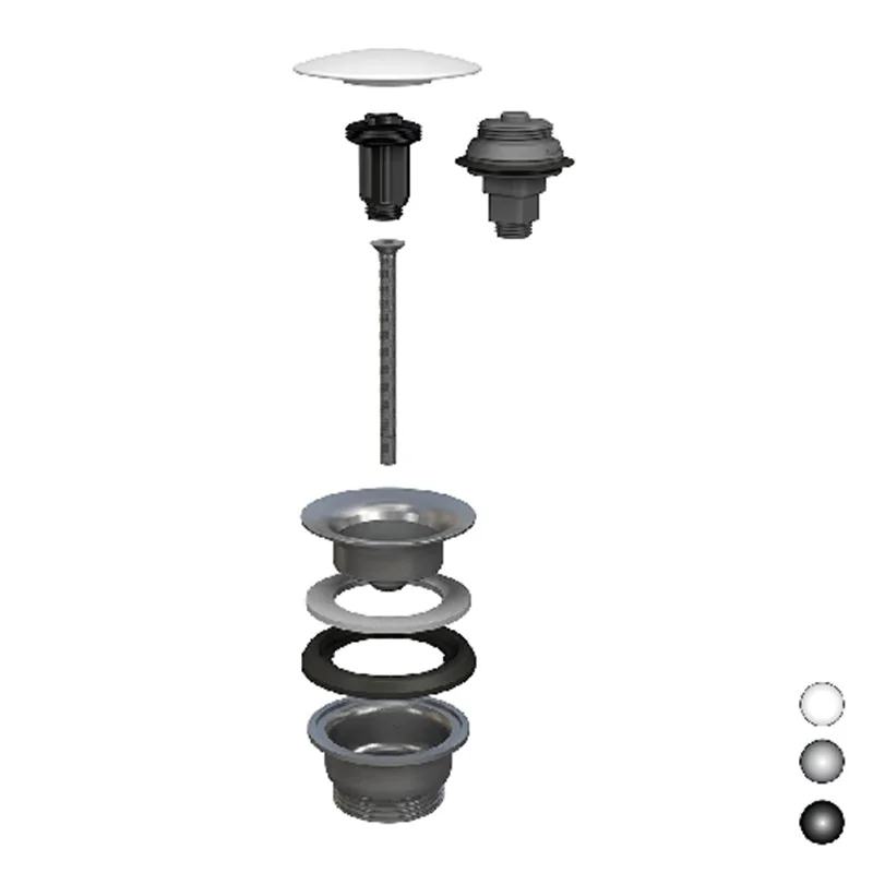 PILETTA A SCATTO PER LAVABO E BIDET MANITAPI