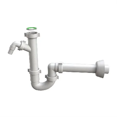SIFONE PER LAVELLO A TUBO "MAGNUM" CON ATTACCO LAVASTOVIGLIE