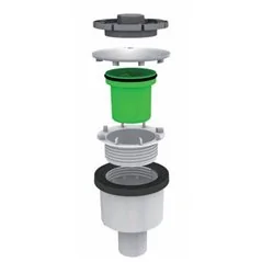 PILETTA "DOCCIONE" FORO 90 MM CON COPERCHIO INOX