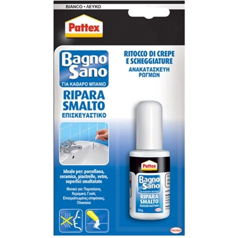 SMALTO PER RITOCCO SU SANITARI "BAGNO SANO" 50 GR HENKEL