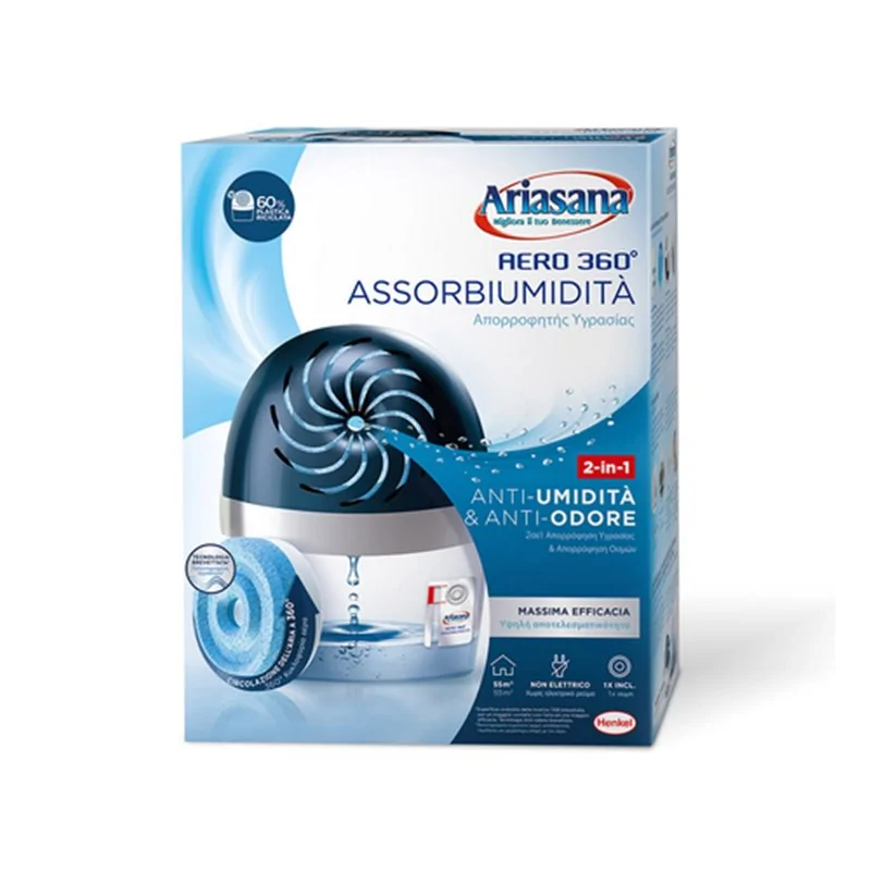 DEUMIDIFICATORE MODELLO AERO 360° CON 1 RICARICA TAB 