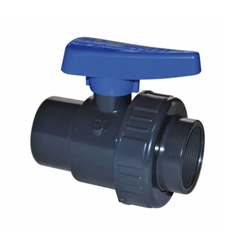 VALVOLA A SFERA MONOGHIERA IN PVC CON FILETTO FF SERIE 2F