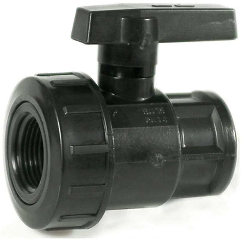 VALVOLA A SFERA MONOGHIERA IN PVC CON FILETTO FF SERIE 3F