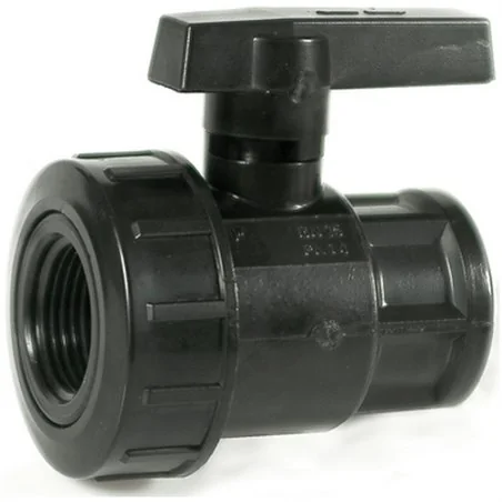 VALVOLA A SFERA MONOGHIERA IN PVC CON FILETTO FF SERIE 3F