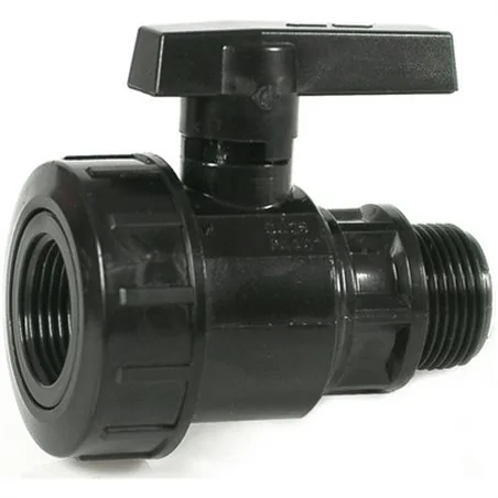 VALVOLA A SFERA MONOGHIERA IN PVC CON FILETTO MF SERIE 3F
