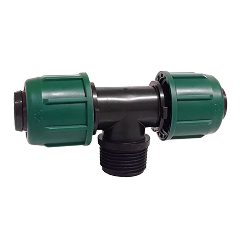 T FILETTATA MASCHIO PER TUBO IRRIGAZIONE