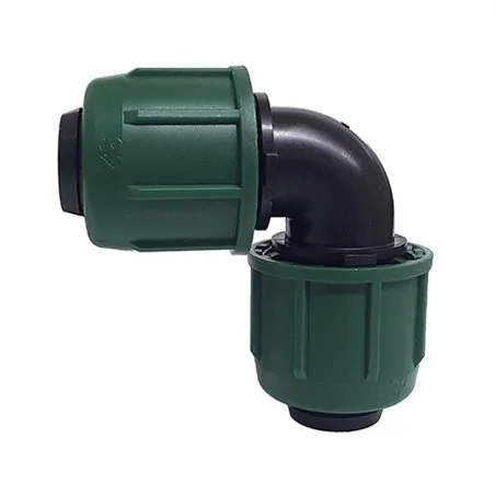 GOMITO DOPPIO INNESTO PER TUBO IRRIGAZIONE