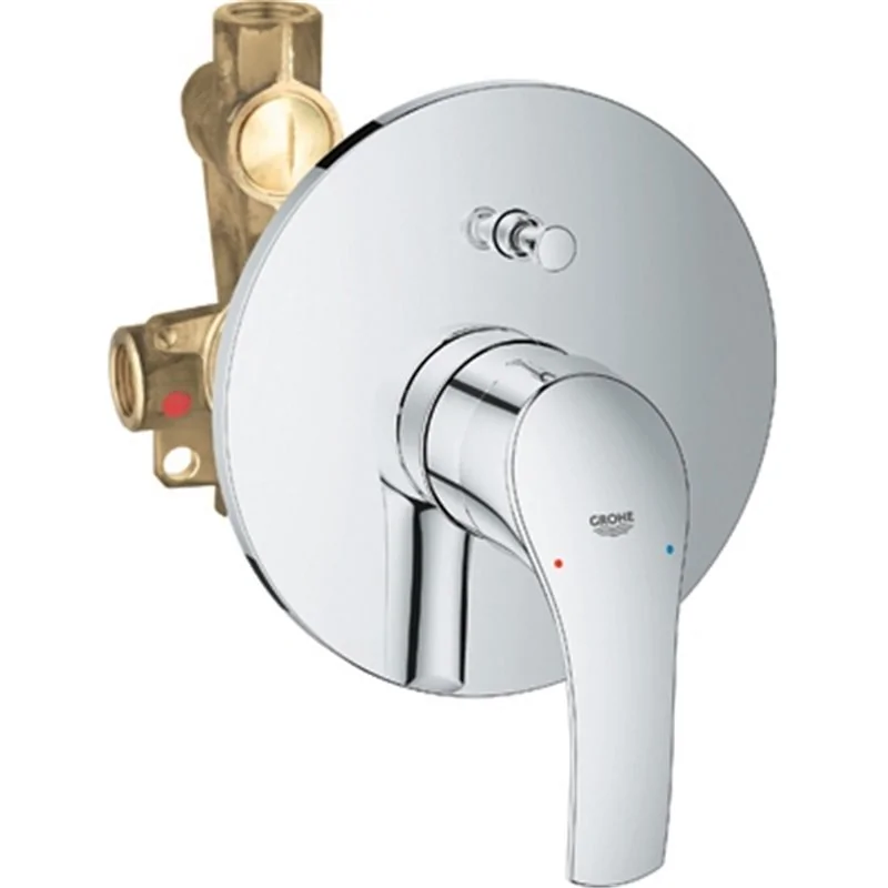 EUROSMART MISCELATORE MONOCOMANDO INCASSO DOCCIA CON DEVIATORE GROHE