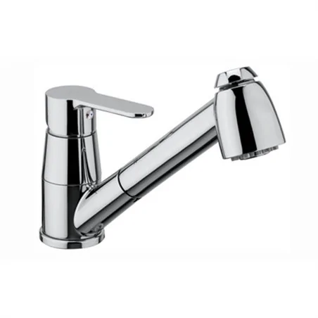 LINEA BLU MISCELATORE MONOCOMANDO LAVELLO CON DOCCIA ESTRAIBILE PAFFONI