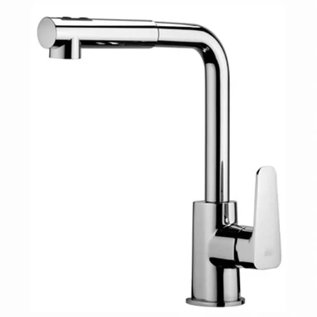 LINEA SLY MISCELATORE MONOCOMANDO LAVELLO CON DOCCIA ESTRAIBILE PAFFONI