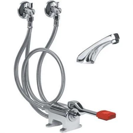 MISCELATORE MONOPEDALE ESTERNO A PAVIMENTO COMPLETO