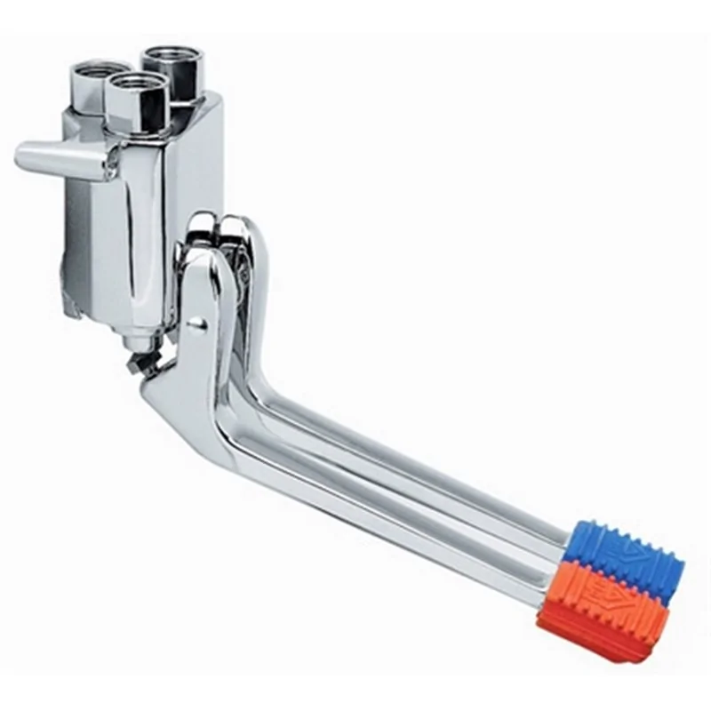 RUBINETTO A PEDALE ESTERNO 2 VIE PER PARETE