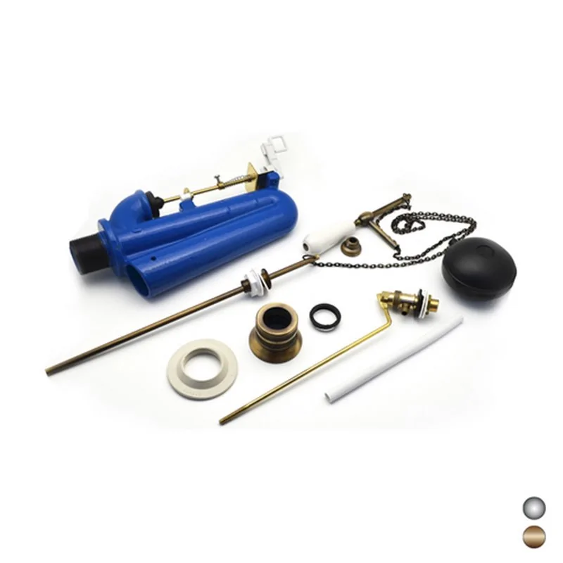 BATTERIA DI SCARICO ANTICHIZZATA CON CATENELLA PER CASSETTA ALTA