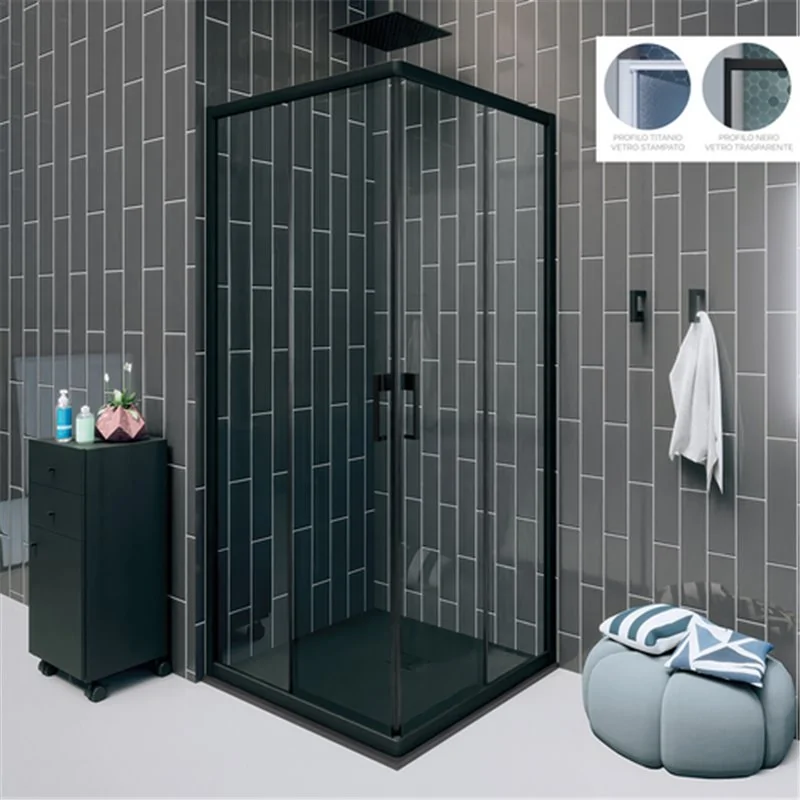 PARETE PER BOX DOCCIA ANGOLO BUSINESS CRISTALLO 6 MM