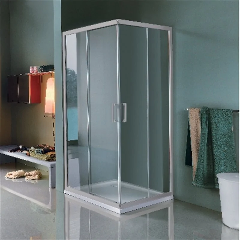 PARETE DOCCIA IN CRISTALLO 6 MM PER BOX DOCCIA ANGOLO CEE ART