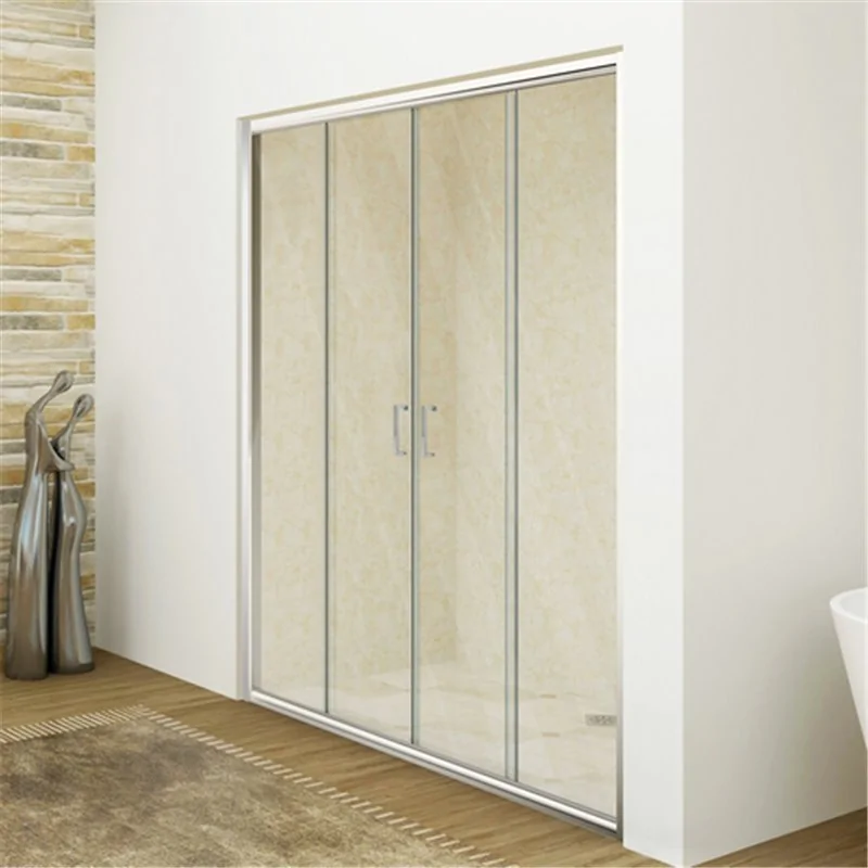 NICCHIA DOCCIA SCORREVOLE 4 ANTE CRISTALLO MM 6 LINEA ESSENTIAL