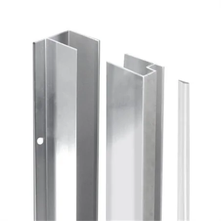 COPPIA PROFILI PER FISSAGGIO A MURO PER WALK-IN ESSENTIAL