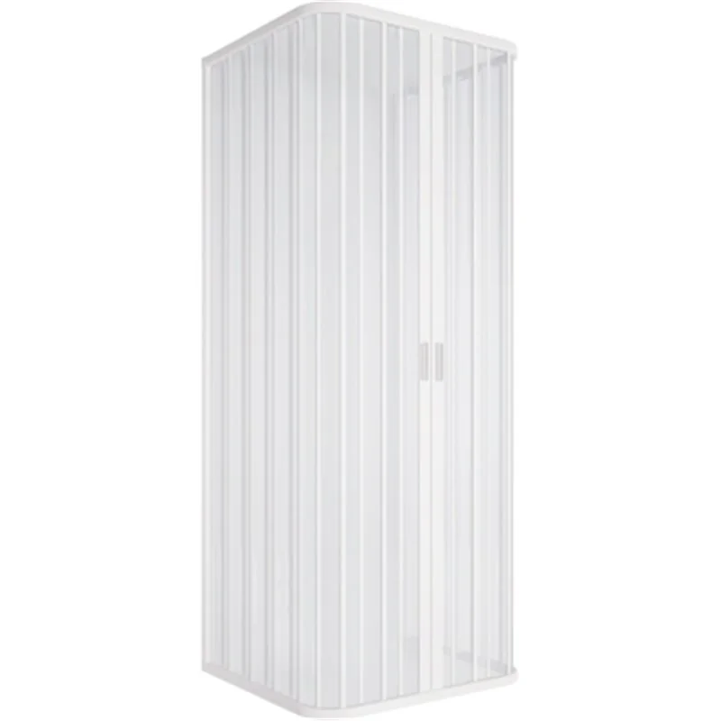 BOX DOCCIA 3 LATI A SOFFIETTO RIDUCIBILE IN PVC APERTURA CENTRALE LUX