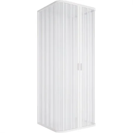 BOX DOCCIA 3 LATI A SOFFIETTO RIDUCIBILE IN PVC APERTURA CENTRALE LUX