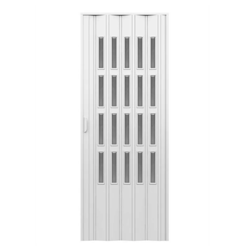 PORTA D'ARREDO PER INTERNO A SOFFIETTO CON VETRO MOLATO FUME'