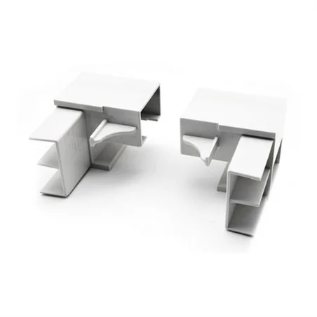 2 PZ SQUADRETTE DI RICAMBIO PER BOX DOCCIA IN PVC LUX