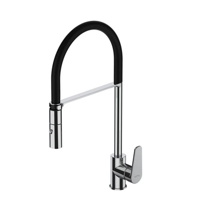 MISCELATORE LAVELLO SEMI-PRO SMERALDO DOCETTA IN METALLO E CANNA PVC