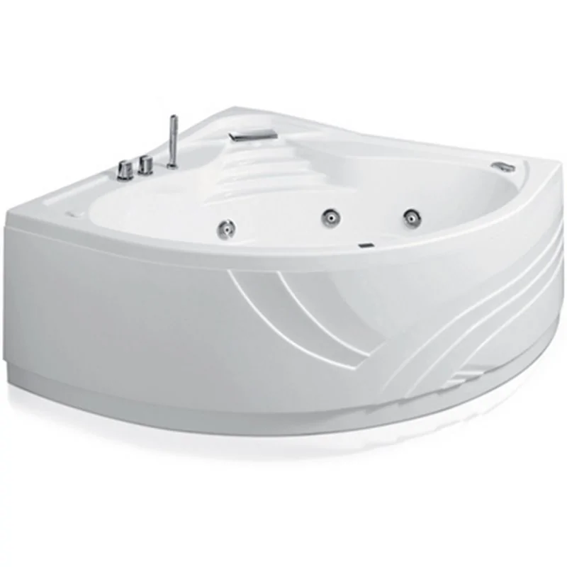 VASCA IDRO CON RUBINETTERIA BORDO VASCA ANGOLARE MODELLO CIPRO