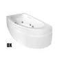 VASCA CON IDROMASSAGGIO ANGOLARE MODELLO ZAIRA CON PANNELLO