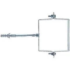 COLLARE PER PLUVIALI QUADRATI FISCHER IN ACCIAIO ZINCATO