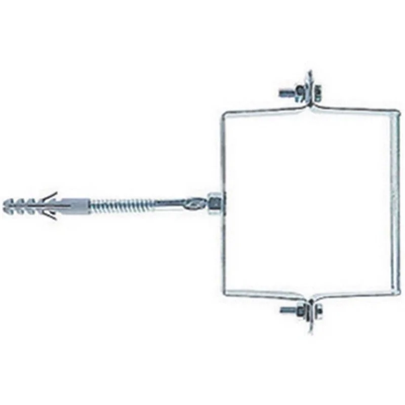 COLLARE PER PLUVIALI QUADRATI FISCHER IN ACCIAIO ZINCATO