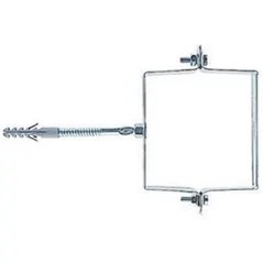 COLLARE PER PLUVIALI QUADRATI FISCHER IN ACCIAIO PRE-VERNICIATO TESTA DI MORO