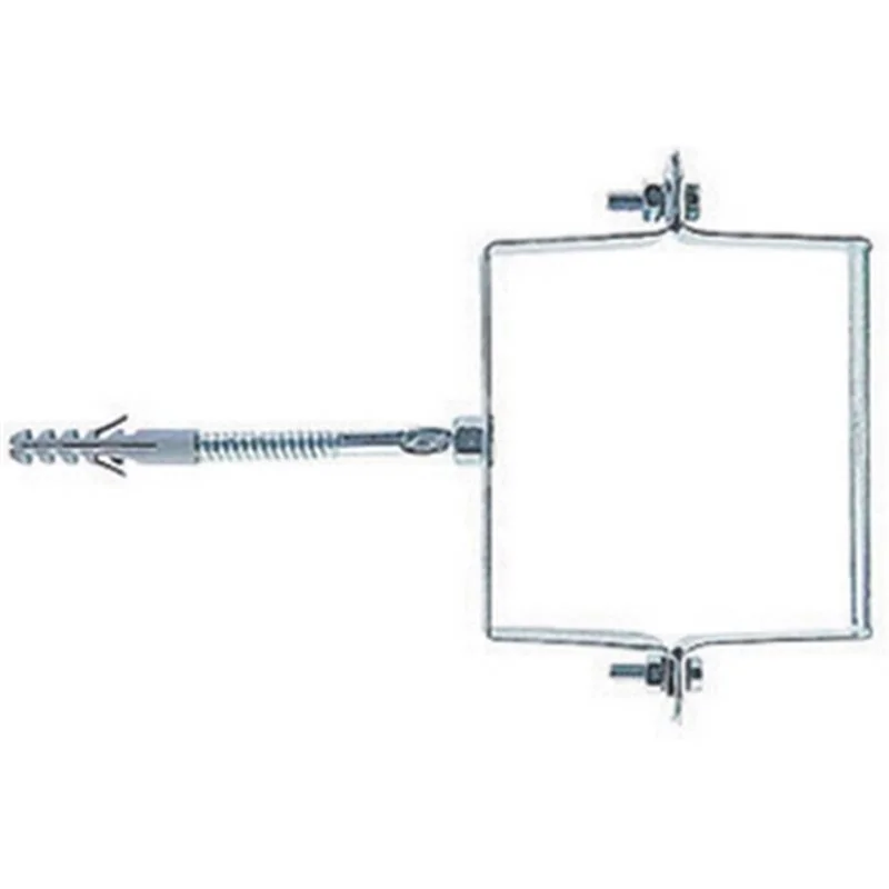 COLLARE PER PLUVIALI QUADRATI FISCHER IN ACCIAIO PRE-VERNICIATO TESTA DI MORO