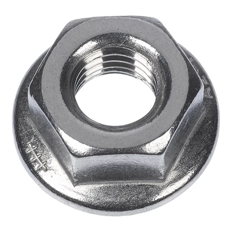 DADI ESAGONALI FLANGIATI MU F IN ACCIAIO INOX CFZ 100 PZ