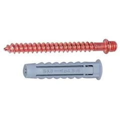 TASSELLO CON DOPPIA VITE M6 IN OTTONE RAMATO