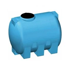 SERBATOIO IN POLIETILENE FUORI TERRA AZZURRO ORIZZONTALE ROTOTEC
