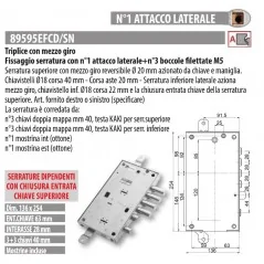 copy of MOTTURA 898371EF SERRATURA RICAMBIO EFFEPI CILINDRO EUROPEO