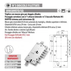 MOTTURA 898589EF SERRATURA RICAMBIO EFFEPI