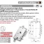 MOTTURA 898595EF SERRATURA MULTIFUNZIONE RICAMBIO EFFEPI A DOPPIO CILINDRO