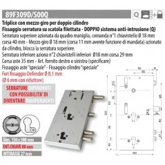 MOTTURA 89F309/00 SERRATURA RICAMBIO FERBONA