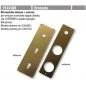 MOTTURA 95443BR KIT MOSTRINE PER SERRATURA MULTIFUNZIONE FERBONAUROPEO