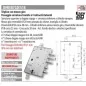 MOTTURA 89R587G/18 SERRATURA MULTIFUNZIONE RICAMBIO GARDESA AD APPLICARE
