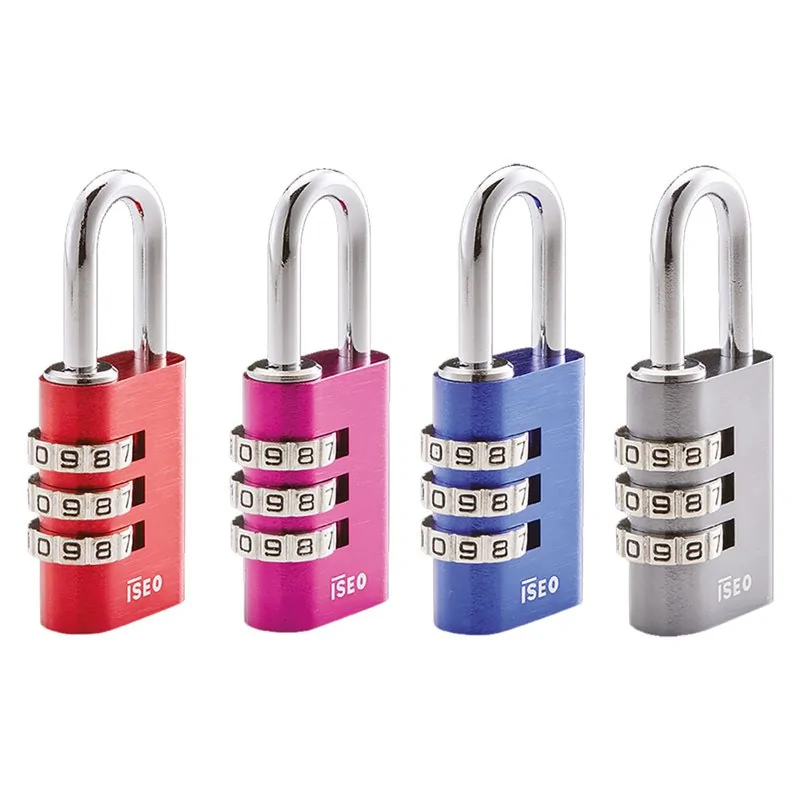 LUCCHETTO CIFRATO PER BAGAGLI COLORATO ISEO