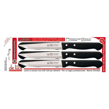 SET COLTELLI DA BISTECCA DE LUCA