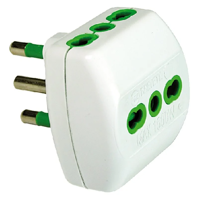 ADATTATORE TRIPLO 16A BIPASSO