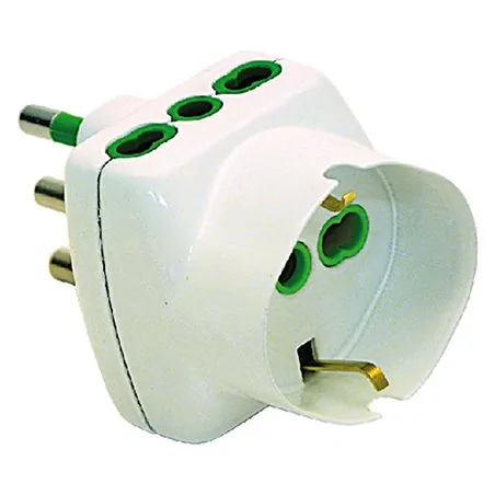 ADATTATORE TRIPLO SCHUKO BIPASSO