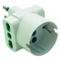 ADATTATORE TRIPLO SCHUKO BIPASSO 16A