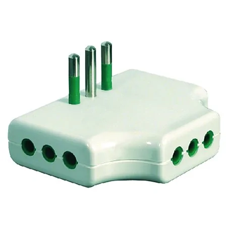 ADATTATORE TRIPLO PIATTO 10A
